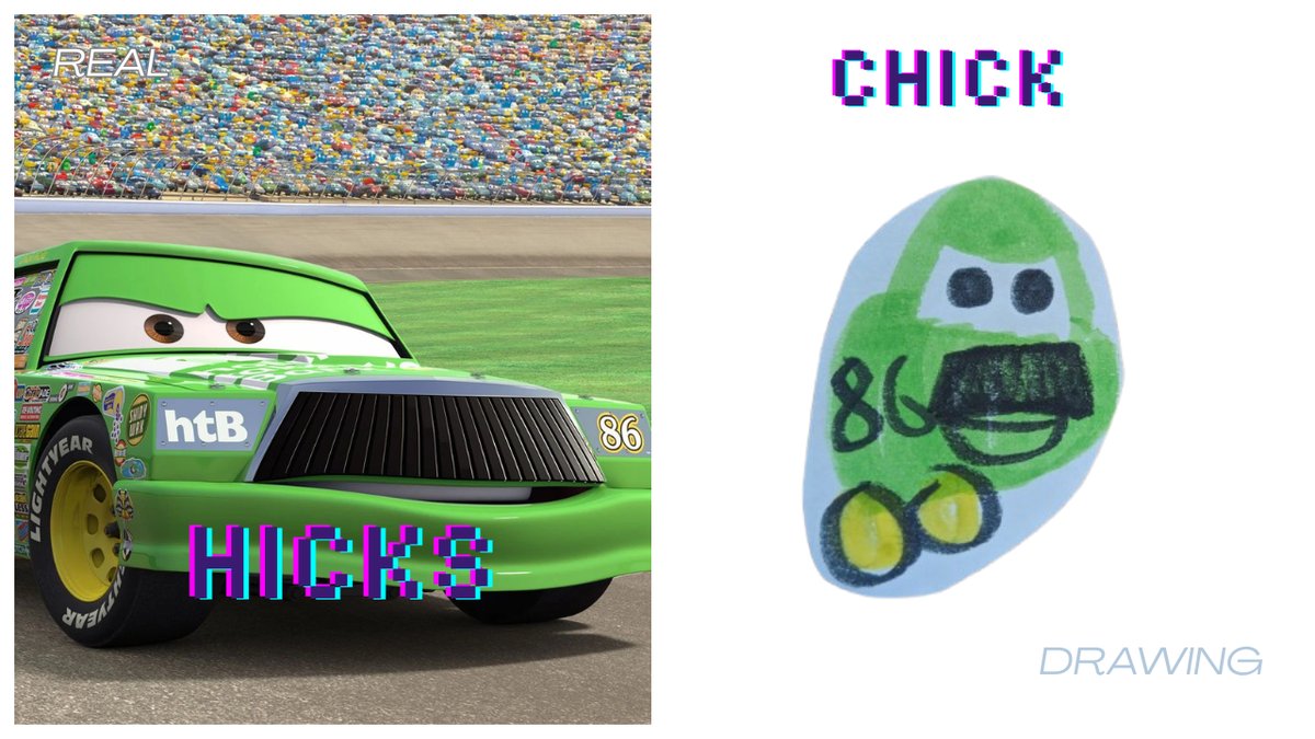 Real Characters vs. My Drawings