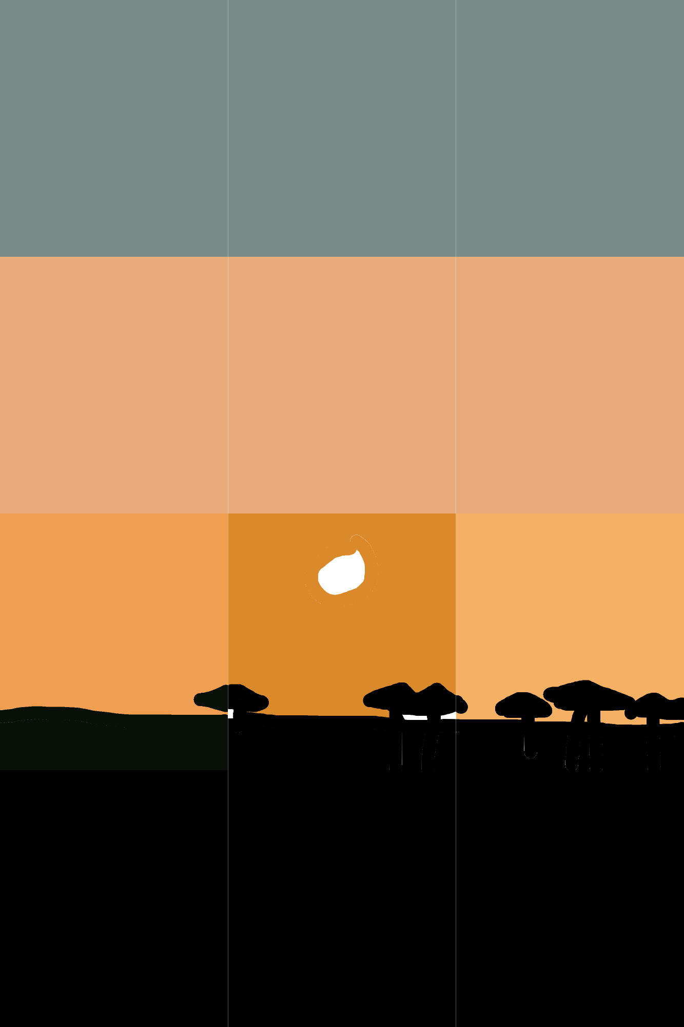 Serengeti Sunset Silhouette