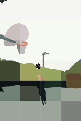 Playful Basketball Silhouette