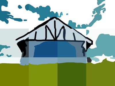 Skyward Dreams: Barn in Blues