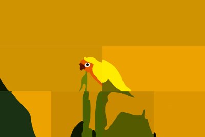 Vivid Feathered Harmony