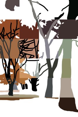 Pixelated Forest Impressions